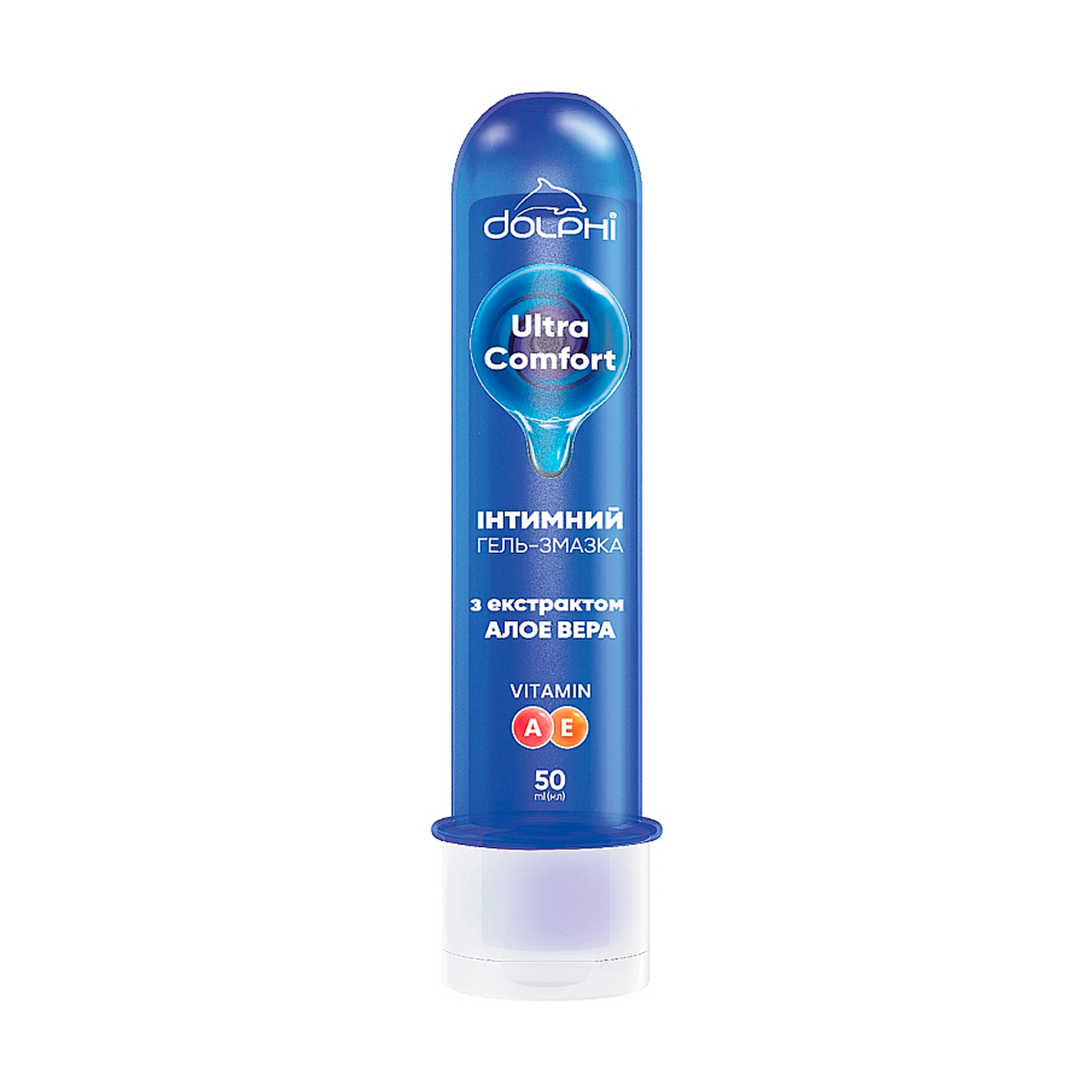 Інтимний гель-змазка Dolphi Ultra Comfort з екстрактом алое-вера, 50 мл